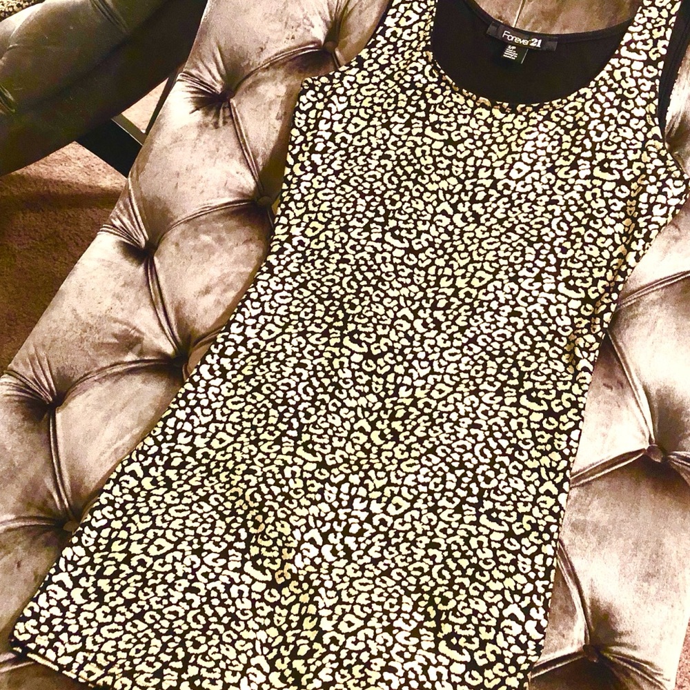 Leopard/Animal Print Mini Dress